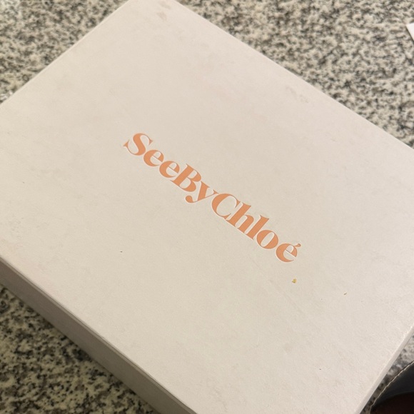 NIB See By Chloe Glyn Leather Espadrille with Ankle Strap - Size 8 - Picture 8 of 8